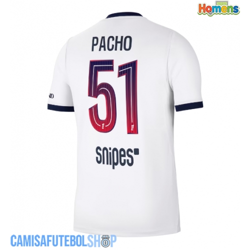 Camisa de time de futebol Paris Saint-Germain Willian Pacho #51 Replicas 2º Equipamento 2026-27 Manga Curta